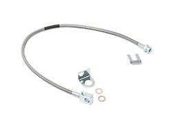 Rough Country Rear Extended Stainless Steel Brake Line for 4 to 6-Inch Lift (87-06 Jeep Wrangler YJ & TJ)
