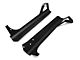 Rough Country 50-Inch LED Light Bar Upper Windshield Mounting Brackets; Black (97-06 Jeep Wrangler TJ)