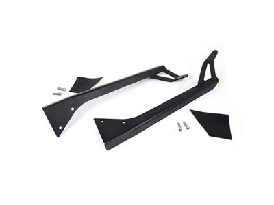 Rough Country 50-Inch Straight LED Light Bar Upper Windshield Mounting Brackets (87-95 Jeep Wrangler YJ)