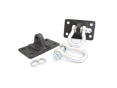 Rough Country Front Stubby Bumper D-Ring Kit (07-18 Jeep Wrangler JK)
