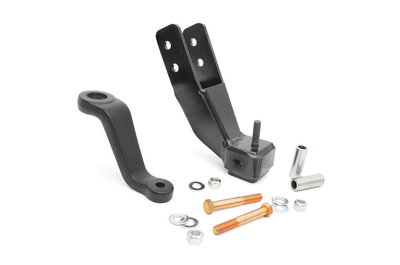 Rough Country Front Track Bar Bracket and Pitman Arm for 4 to 6-Inch Lift (97-06 Jeep Wrangler TJ)