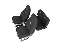Rough Country Neoprene Seat Covers; Black (87-90 Jeep Wrangler YJ)