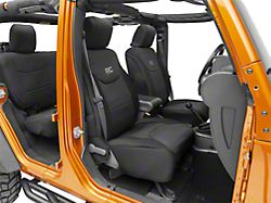 Rough Country Neoprene Seat Covers; Black (13-18 Jeep Wrangler JK 4-Door)