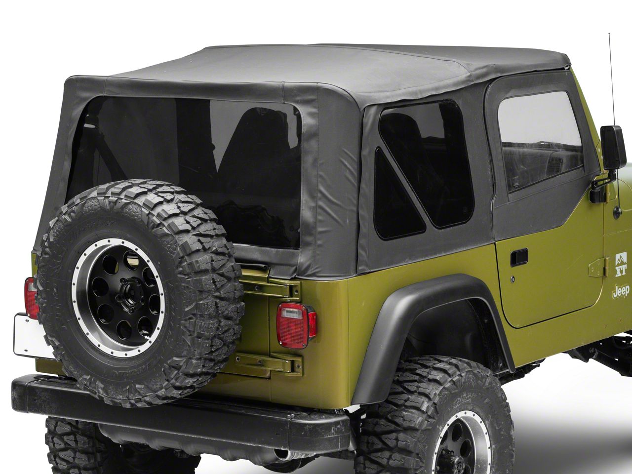 Rough Country Jeep Wrangler Replacement Soft Top - Black Denim
