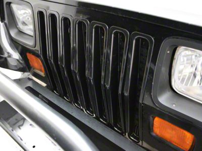 Rugged Ridge Grille Inserts; Black (87-95 Jeep Wrangler YJ)