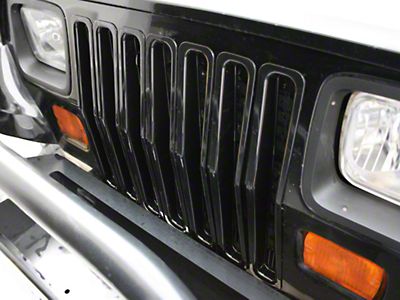 Rugged Ridge Jeep Wrangler Grille Insert Kit Black Plastic  (87-95  Jeep Wrangler YJ)