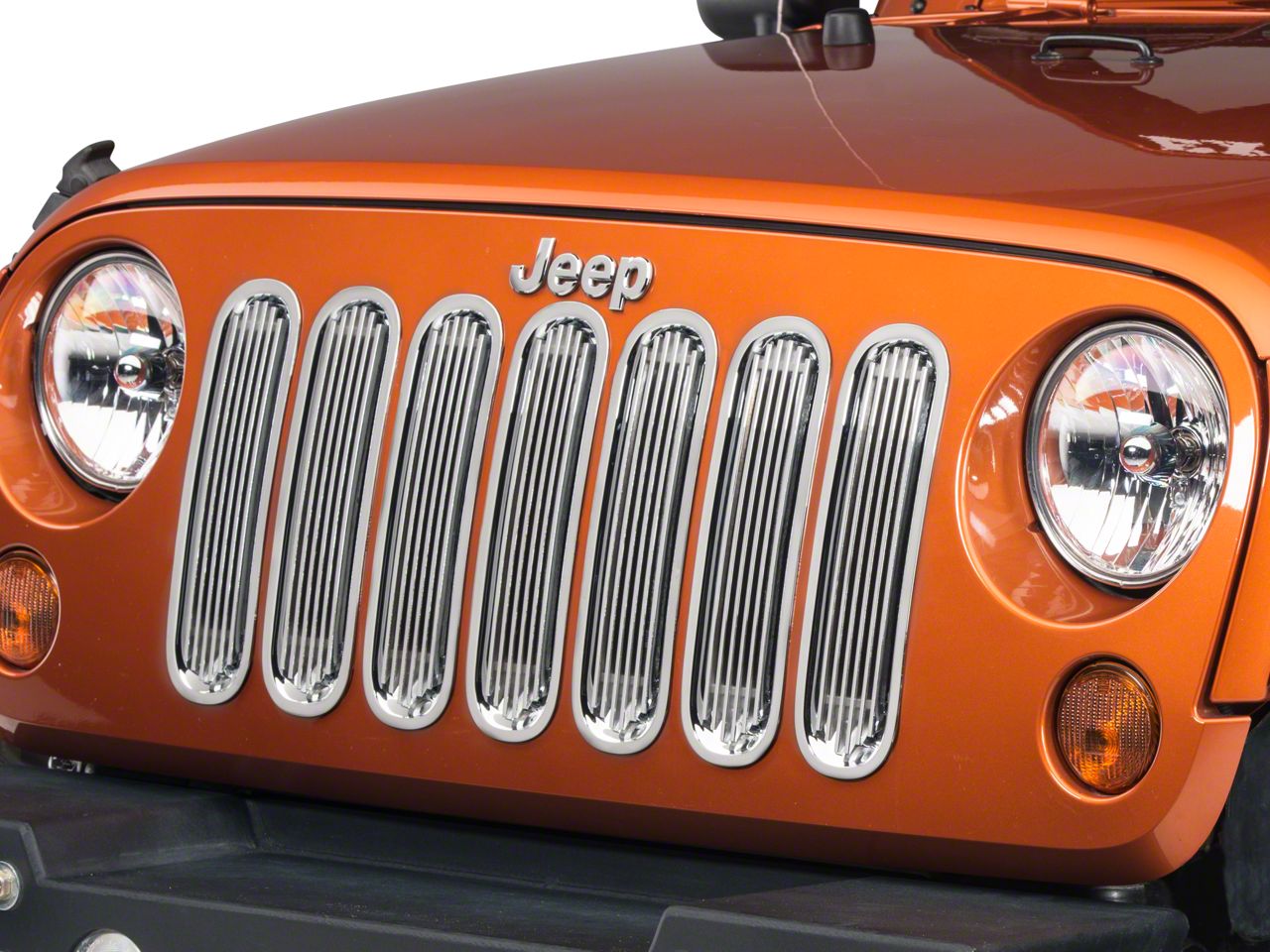 Rugged Ridge Jeep Wrangler Billet Alumimum Grille Insert Kit - Polished ...