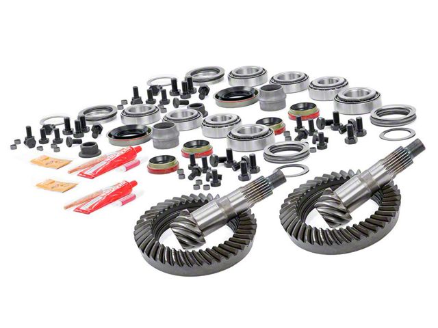 Rough Country Dana 30 Front Axle/44 Rear Axle Ring and Pinion Gear Kit with Install Kit; 5.13 Gear Ratio (07-18 Jeep Wrangler JK, Excluding Rubicon)