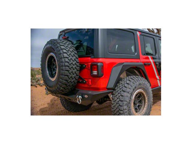 DV8 Offroad Tailgate-Mounted Tire Carrier (18-24 Jeep Wrangler JL)
