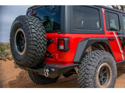 DV8 Offroad Tailgate-Mounted Tire Carrier (18-23 Jeep Wrangler JL)