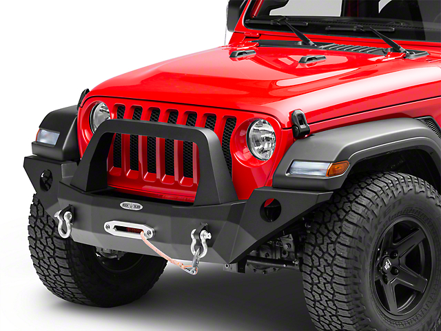 Rock-Slide Engineering Rigid Series Full Winch Front Steel Bumper with Bull Bar (20-22 Jeep Gladiator JT)