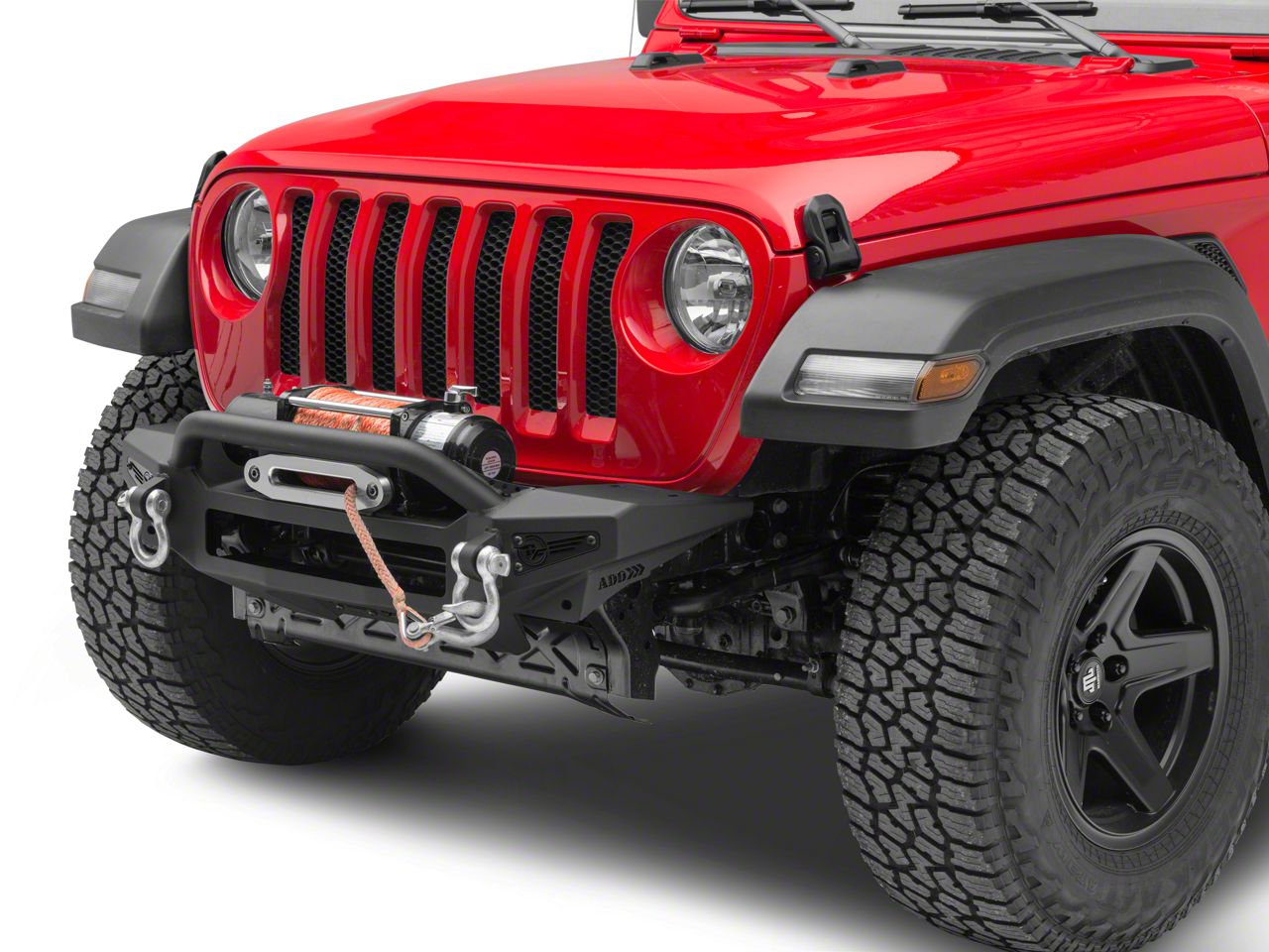 Addictive Desert Designs Jeep Wrangler Rock Fighter Front Bumper F964902080103 18 21 Jeep Wrangler Jl