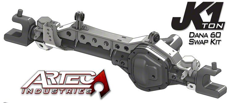 Artec Industries Jeep Wrangler 1 Ton Front Dana 60 Swap Kit J126257 (07 ...