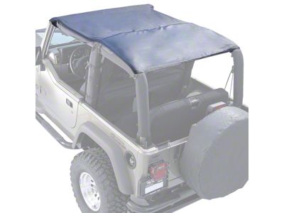 Rugged Ridge Roll Bar Top Header; Black Denim (97-06 Jeep Wrangler TJ)