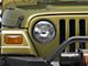 Headlight; Chrome Housing; Clear Lens; Passenger Side (97-06 Jeep Wrangler TJ)