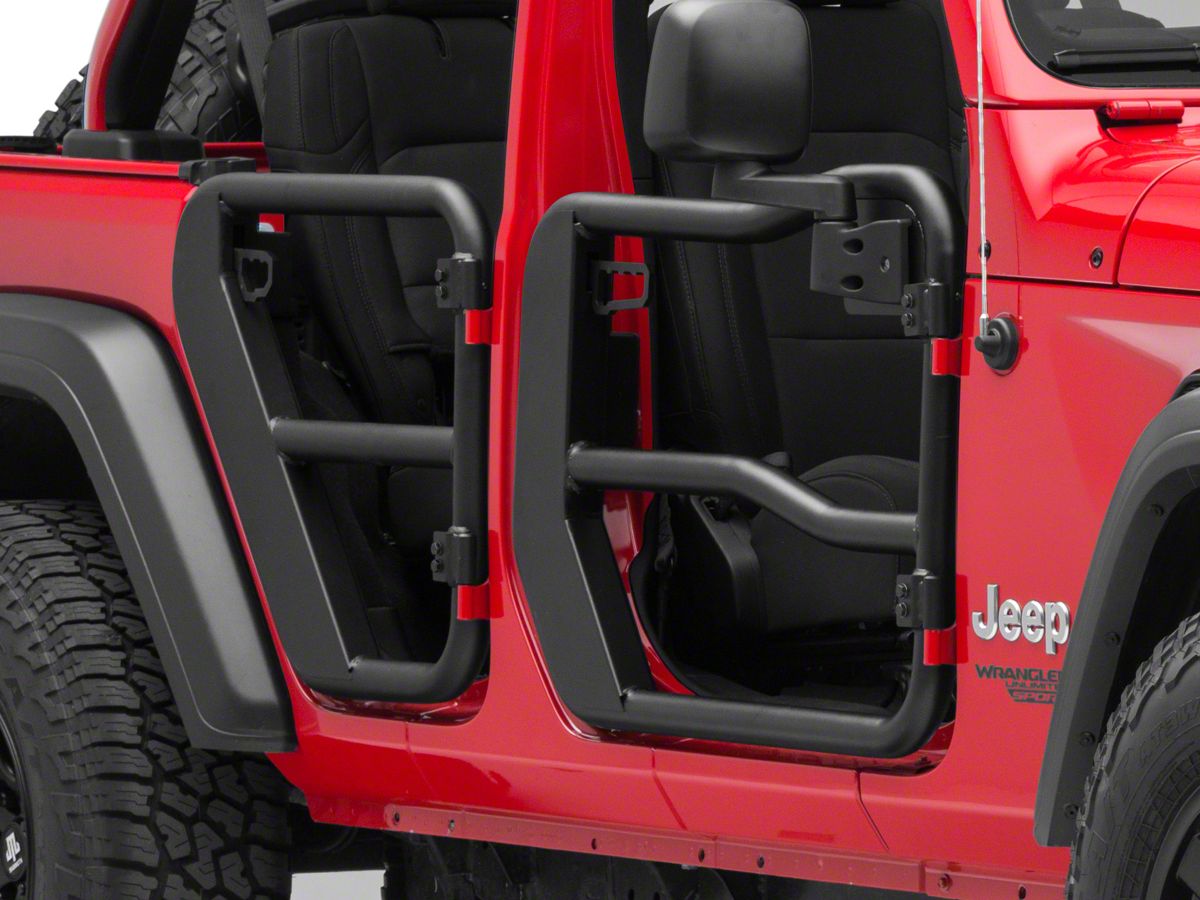 Rugged Ridge Jeep Wrangler Fortis Front Tube Doors with Mirrors   (18-23 Jeep Wrangler JL) - Free Shipping