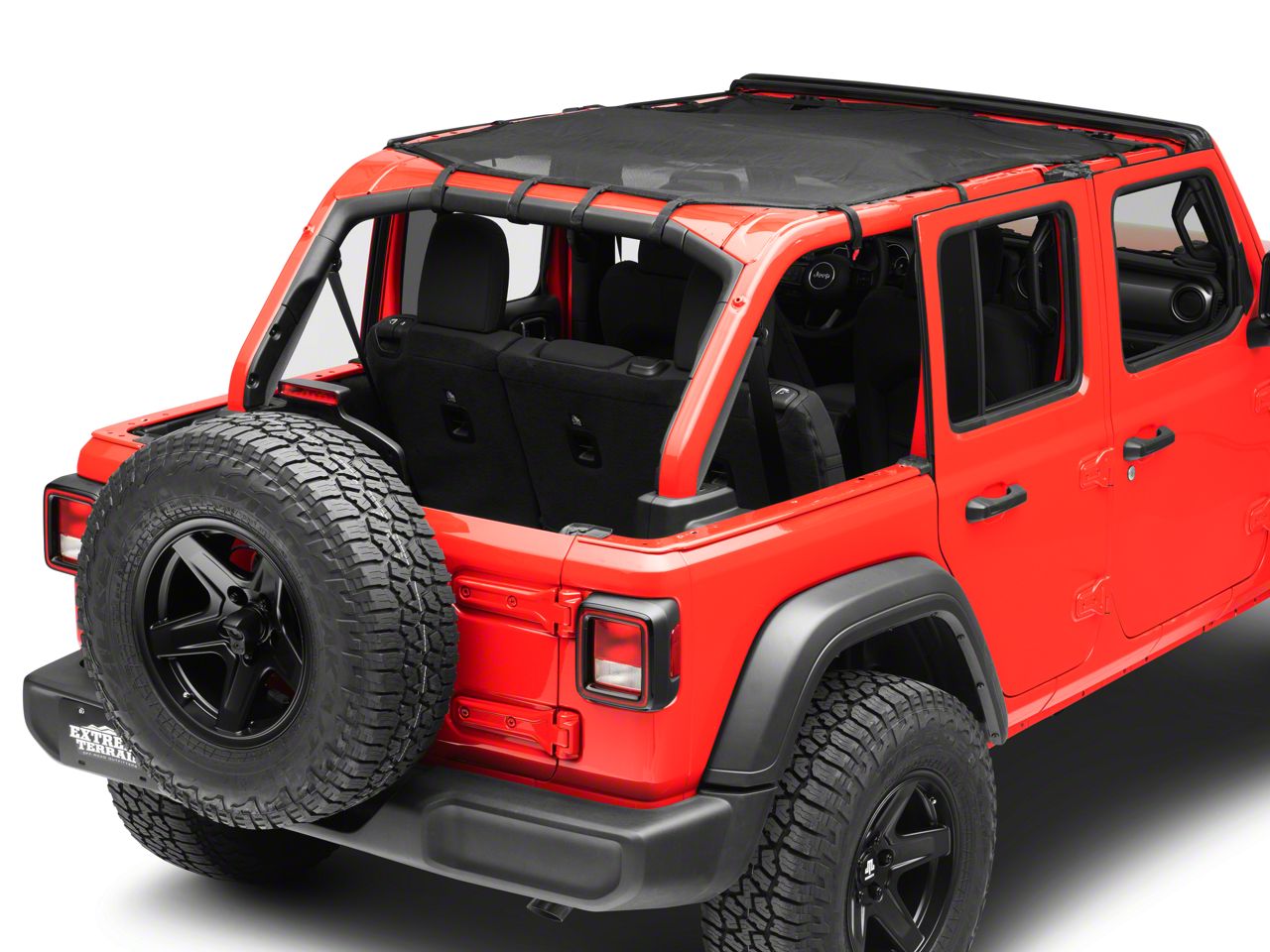 Rugged Ridge Full-Length Eclipse Sun Shade; Black (18-24 Jeep Wrangler JL  4-Door)