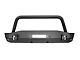 WJ2 Stubby Front Bumper with Bull Bar; Textured Black (18-24 Jeep Wrangler JL)