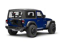 WJ2 Rear Bumper with Tire Carrier; Textured Black (18-23 Jeep Wrangler JL)