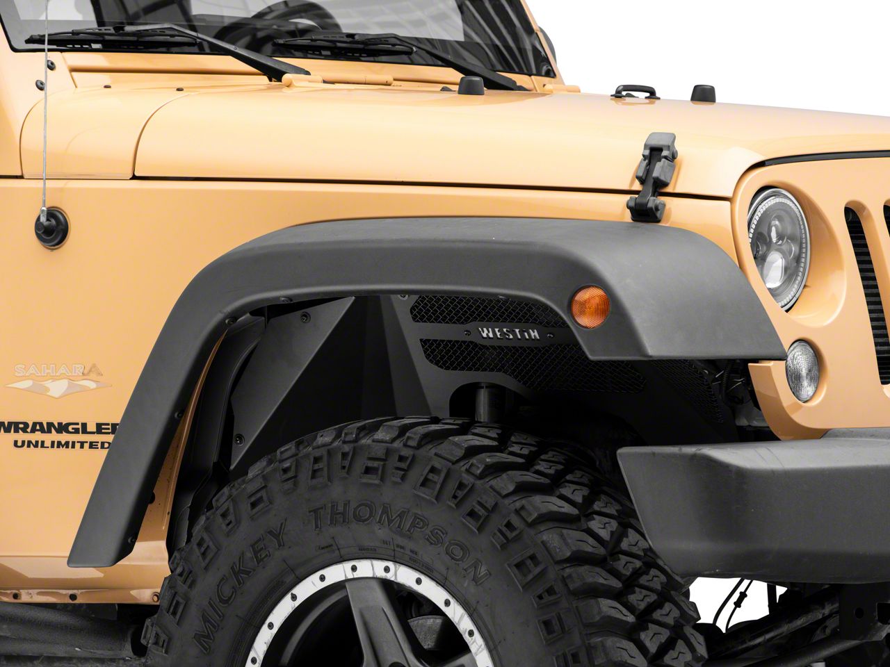 Jeep Wrangler Inner Fenders; Textured Black (07-18 Jeep Wrangler JK)