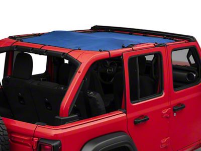 Steinjager Teddy Top Full Length Solar Screen Cover; Blue (18-24 Jeep Wrangler JL 4-Door)