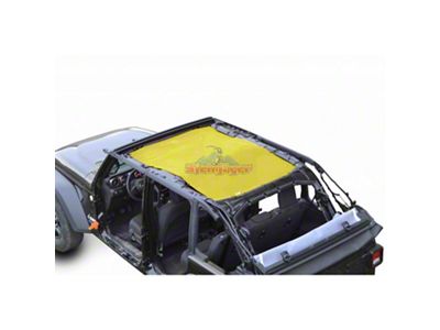 Steinjager Teddy Top Full Length Solar Screen Cover; Yellow (18-24 Jeep Wrangler JL 4-Door)