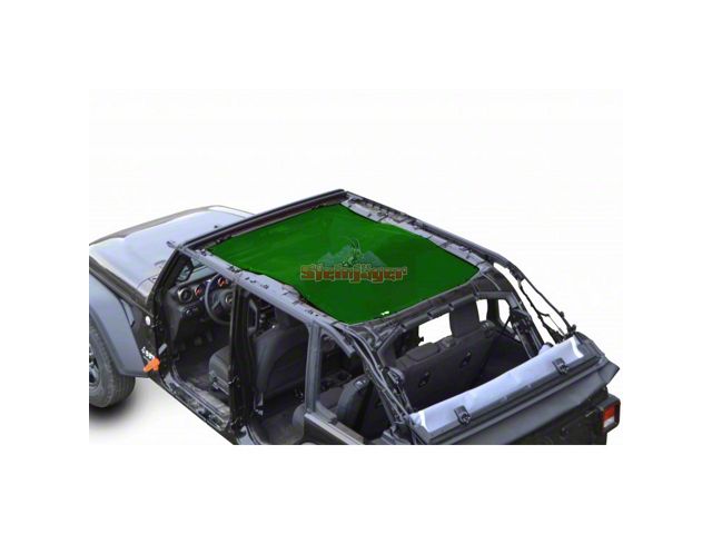 Steinjager Teddy Top Full Length Solar Screen Cover; Dark Green (18-24 Jeep Wrangler JL 4-Door)