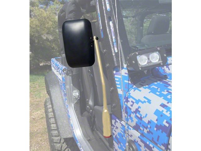 Steinjager Door Hinge Mounted Mirrors; Military Beige (18-24 Jeep Wrangler JL)
