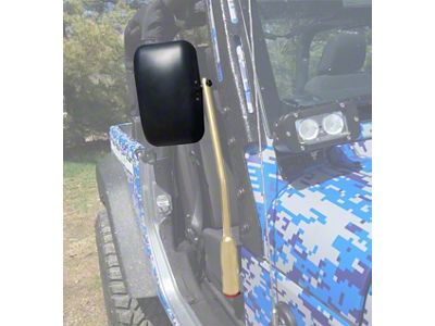 Steinjager Door Hinge Mounted Mirrors; Military Beige (18-24 Jeep Wrangler JL)