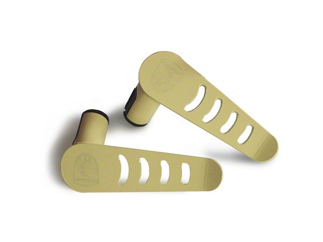 Steinjager Stationary Foot Pegs; Military Beige (18-24 Jeep Wrangler JL)