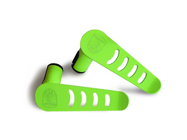Steinjager Stationary Foot Pegs; Neon Green (18-24 Jeep Wrangler JL)