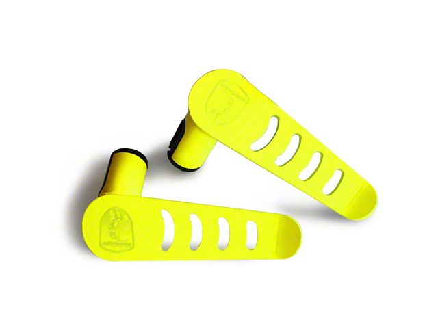 Steinjager Stationary Foot Pegs; Neon Yellow (18-24 Jeep Wrangler JL)