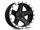 Rovos Wheels Tenere Matte Black with Machined Lip Wheel; 17x9 (07-18 Jeep Wrangler JK)