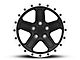 Rovos Wheels Tenere Matte Black with Machined Lip Wheel; 17x9 (18-24 Jeep Wrangler JL)