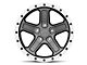 Rovos Wheels Tenere Charcoal with Machined Lip Wheel; 17x9 (07-18 Jeep Wrangler JK)