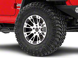 Rovos Wheels Karoo Clodd Black Machined Wheel; 17x9 (18-23 Jeep Wrangler JL)