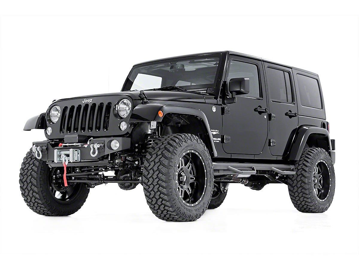 Rough Country 3 5 In Suspension Lift Kit W Control Arm Drop Brackets 07 18 Jeep Wrangler Jk 4 Door