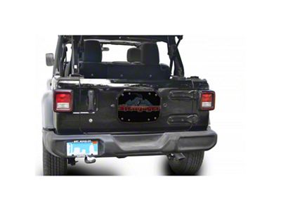 Steinjager Spare Tire Carrier Delete Plate; Black (18-23 Jeep Wrangler JL)