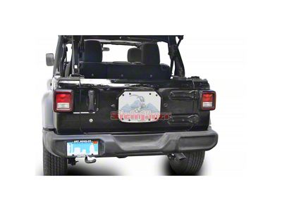 Steinjager Spare Tire Carrier Delete Plate; Cloud White (18-24 Jeep Wrangler JL)