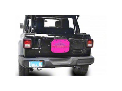 Steinjager Spare Tire Carrier Delete Plate; Hot Pink (18-24 Jeep Wrangler JL)
