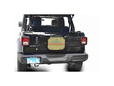 Steinjager Spare Tire Carrier Delete Plate; Military Beige (18-24 Jeep Wrangler JL)