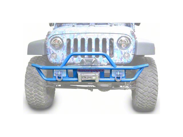 Steinjager Tube Front Bumper; Playboy Blue (07-18 Jeep Wrangler JK)