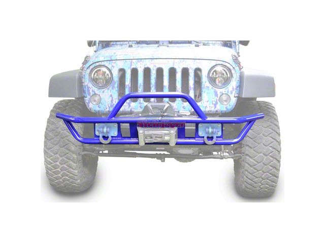 Steinjager Tube Front Bumper; Southwest Blue (07-18 Jeep Wrangler JK)