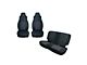 Rugged Ridge Front and Rear Seat Covers; Black (91-95 Jeep Wrangler YJ)
