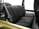 Rugged Ridge Front and Rear Seat Covers; Black (97-06 Jeep Wrangler TJ)