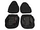 Rugged Ridge Front and Rear Seat Covers; Black/Red (97-06 Jeep Wrangler TJ)