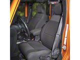 Rugged Ridge Front and Rear Seat Covers; Black (07-18 Jeep Wrangler JK 2-Door)