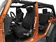 Rugged Ridge Front and Rear Seat Covers; Black (07-18 Jeep Wrangler JK 4-Door)