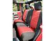 Rugged Ridge Front and Rear Seat Covers; Black/Red (07-18 Jeep Wrangler JK 2-Door)