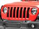 T-REX Grilles Billet Series Round Grille Insert; Black (18-23 Jeep Wrangler JL w/o TrailCam, Excluding Rubicon 392)